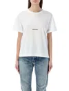 Saint Laurent White Cotton T-shirts And Polos In White