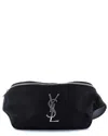 Saint Laurent Classic Monogram Belt Bag Canvas (authentic Pre-loved) In Black