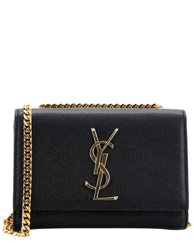 Saint Laurent Classic Monogram Crossbody Bag Grainy Small (authentic Pre-  Loved) In Black