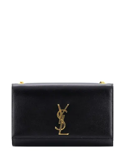Pre-owned Saint Laurent Classic Monogram Grainy Leather Medium Crossbody Bag