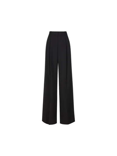 Saint Laurent Classic Pleat-detailed Trousers In Black