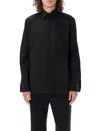 Saint Laurent Universal White Shirt In Black