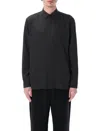 Saint Laurent Universal White Shirt In Black