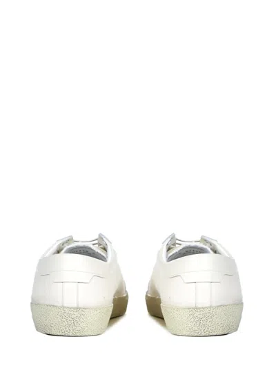 Saint Laurent Sl06 Signa Sneakers In Cream