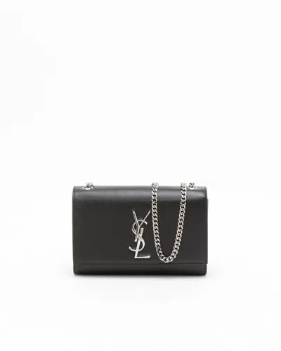 Saint Laurent Classic Small Kate Bag In Black