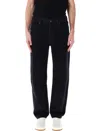 Saint Laurent Aint Baggy Jean Sn34 In Black