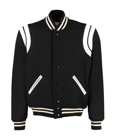SAINT LAURENT CLASSIC TEDDY CASUAL JACKET