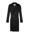 Saint Laurent Classic Trench Coat In Black