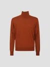 Saint Laurent Classic Turtleneck Pullover For Men In Brown