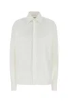 Saint Laurent Camicia In Popeline Bianco  Donna In White