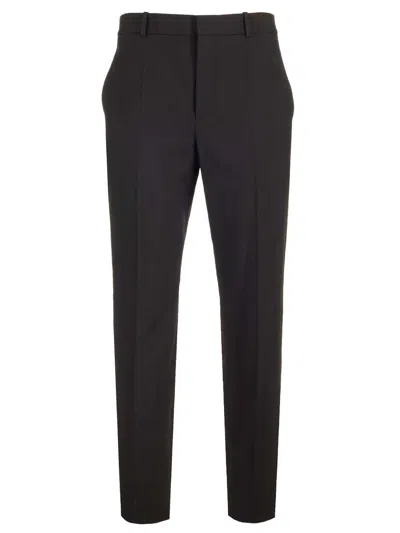 Saint Laurent Classic Wool Pants Trousers Black