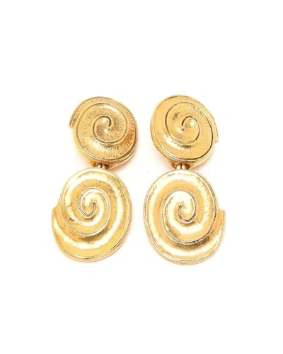 Saint Laurent Clip-on Earrings In Gold