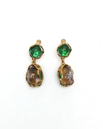 Pre-owned Saint Laurent Clip-on Earrings In Multicolour