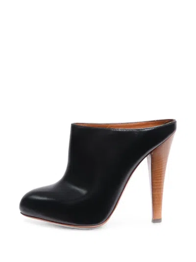 Pre-owned Saint Laurent Clog Mules In Black