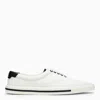 Saint Laurent Club Low White Canvas Trainer