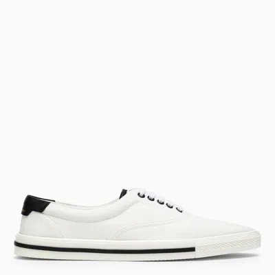 Saint Laurent Club Low White Canvas Trainer