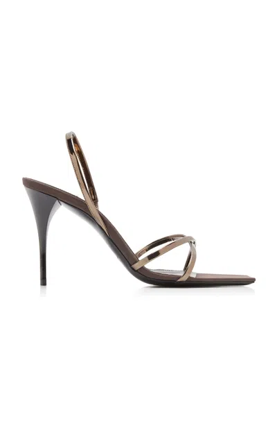 Saint Laurent Club Slingback Sandals In Multi
