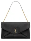 Saint Laurent Clutch Bag "envelope Cassandre" Xxl In Black
