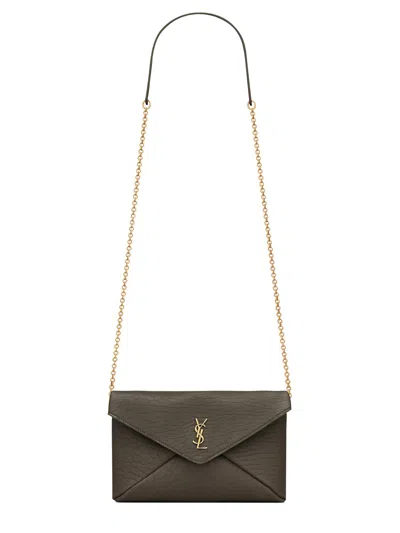 SAINT LAURENT CLUTCH BAG WITH CHAIN CASSANDRAS