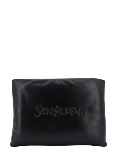 Saint Laurent Small Puffy Pouch In Multicolor