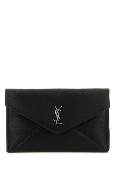 Saint Laurent Clutch In Black