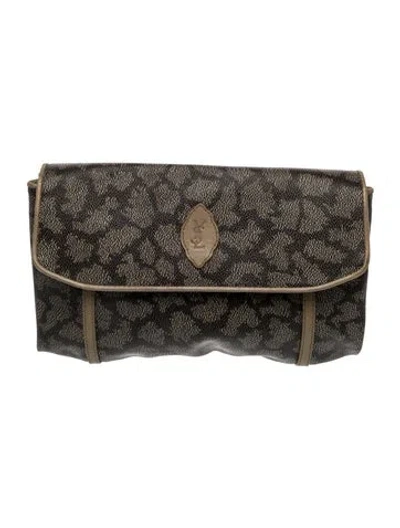 Pre-owned Saint Laurent Clutch In Brown