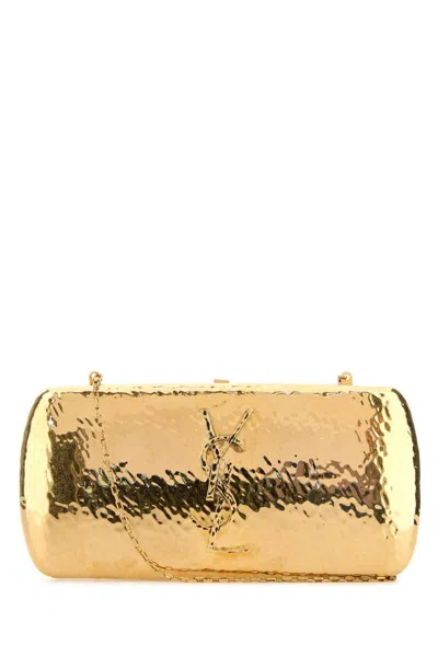 Saint Laurent Clutch In Gold