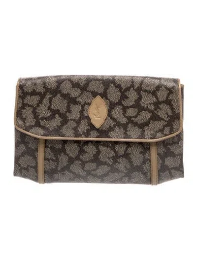 Pre-owned Saint Laurent Clutch Vintage In Neutral