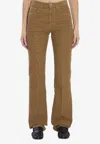 Saint Laurent Biscuit Corduroy Pant In Brown