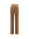 Saint Laurent Corduroy Trousers With Belt Loops And Pockets