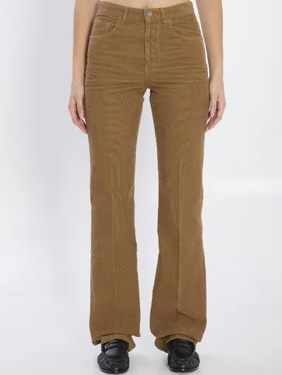 Saint Laurent Clyde Pants In Brown