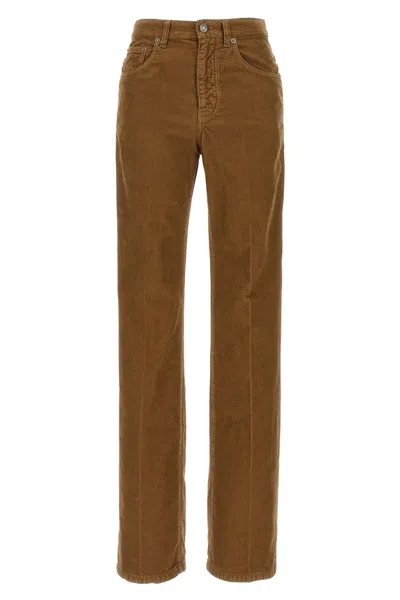 Saint Laurent 'clyde' Pants In Brown