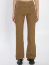 Saint Laurent Biscuit Corduroy Pant In Brown