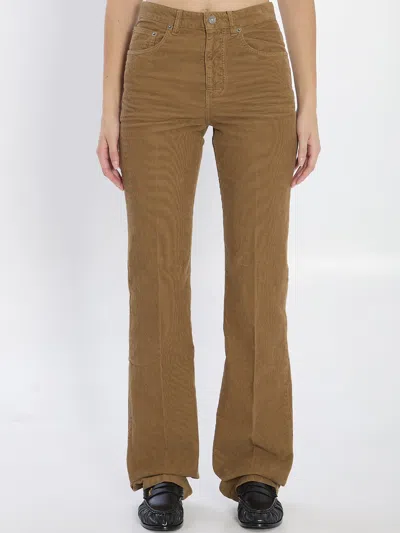 Saint Laurent Clyde Pants In Brown