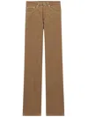 Saint Laurent Clyde Corduroy Trousers In Brown