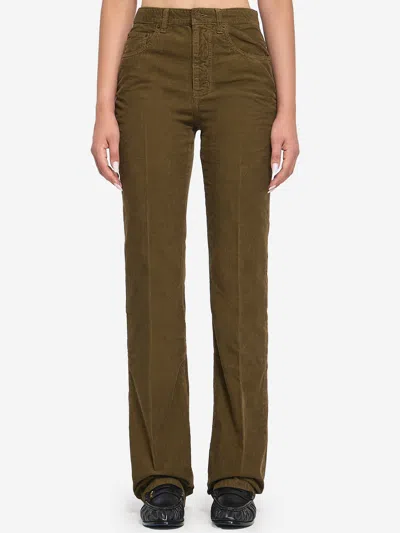 Saint Laurent Clyde Pants In Green