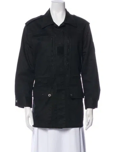 Pre-owned Saint Laurent Coat In Black