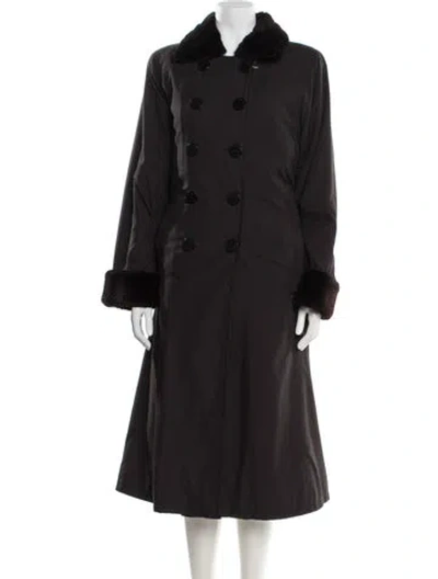Pre-owned Saint Laurent Coat In Black