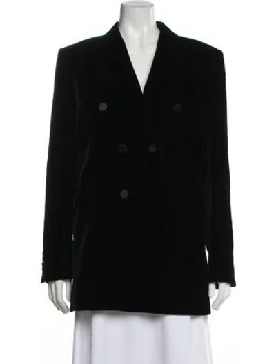 Pre-owned Saint Laurent Coat In Black