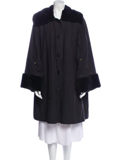 Pre-owned Saint Laurent Coat In Blue