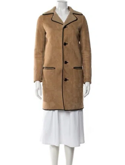Pre-owned Saint Laurent Coat In Brown