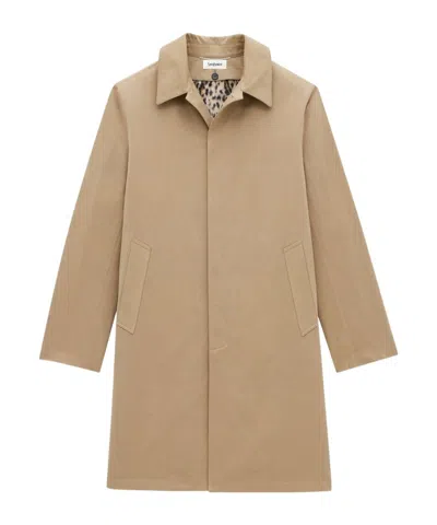 SAINT LAURENT SAINT LAURENT GABARDINE KNEE-LENGTH COAT