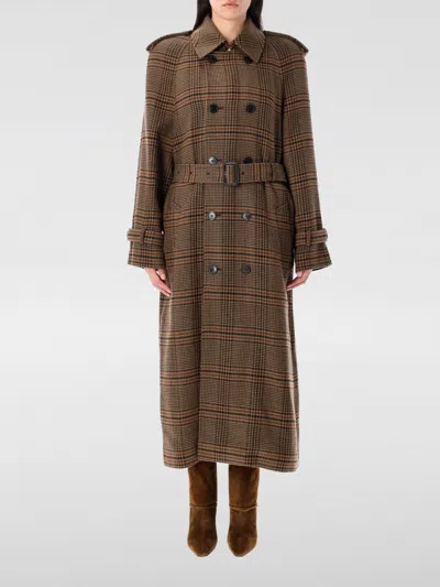 Saint Laurent Coat  Woman Color Brown