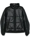 Saint Laurent Cassandre Padded And Quilted Nylon Jacket In Black