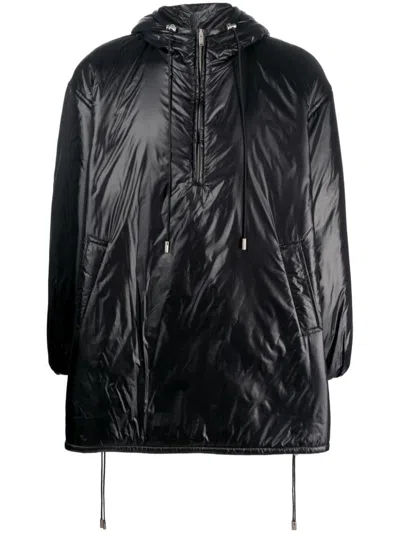 Saint Laurent Coats Black