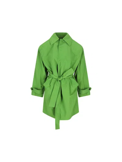Saint Laurent Coats In Green