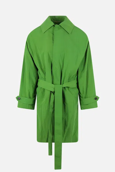 Saint Laurent Coats In Green