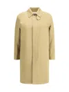Saint Laurent Cotton Gabardine Coat In Neutral