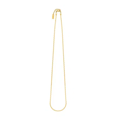 Saint Laurent Cobra-chain Necklace In Metal In Yellow