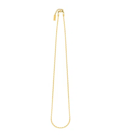Saint Laurent Cobra Chain Necklace In Metallic